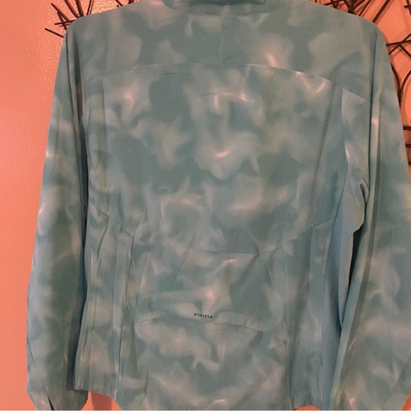 Athleta run with it jacket turquoise pool print size 1X - Picture 10 of 10